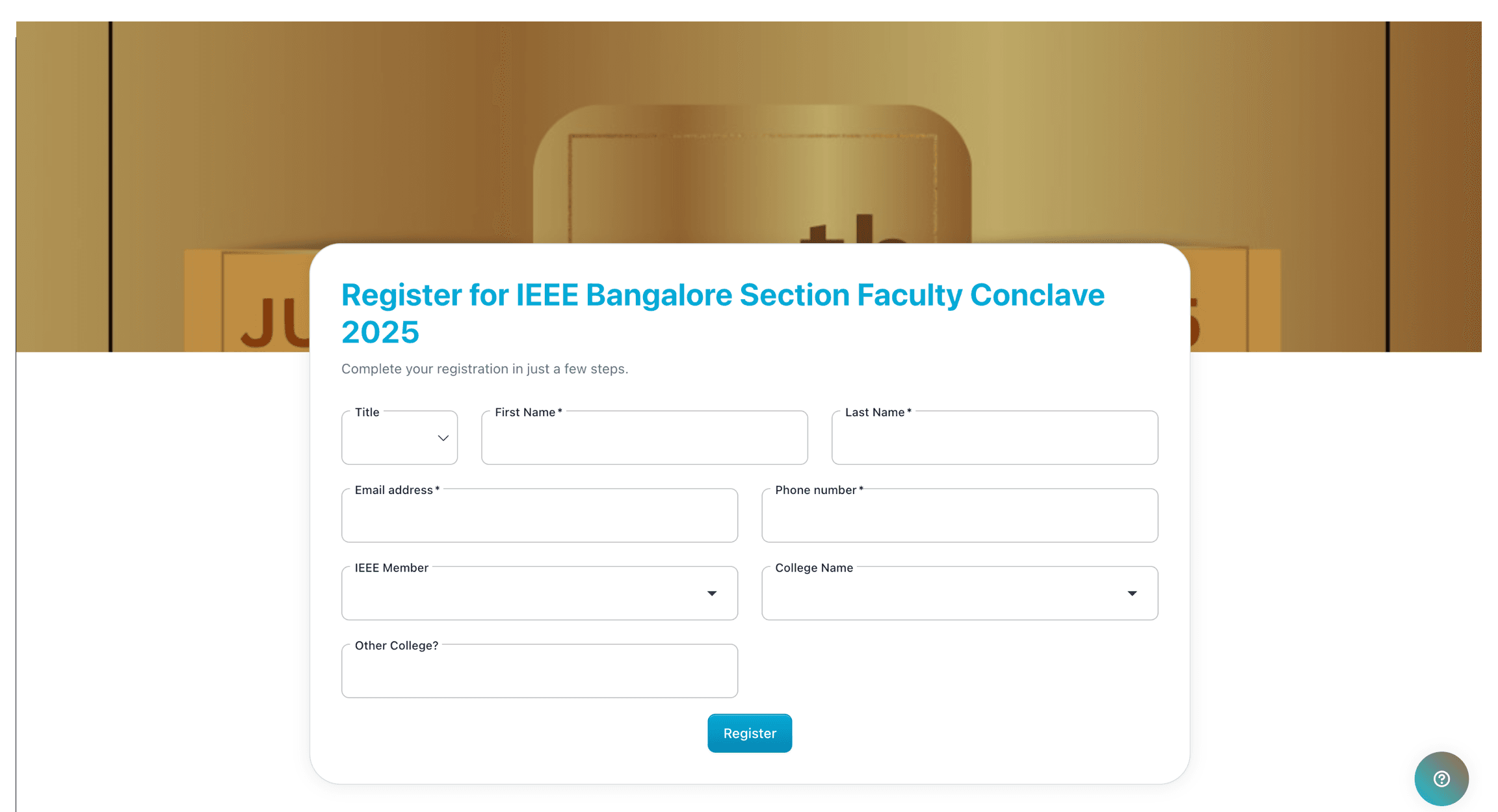 Seamless Registration Process